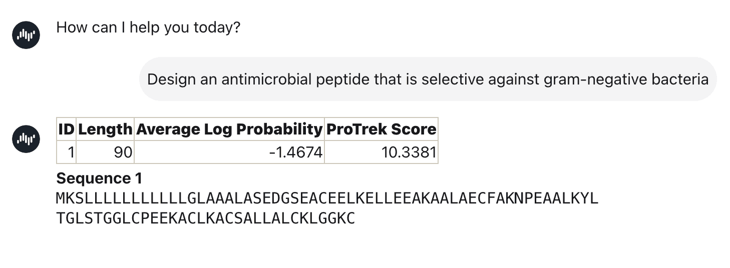 Design new protein sequences
